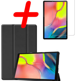 BASEY. BASEY. Samsung Galaxy Tab A 10.1 2019 Hoesje Met Screenprotector - Zwart