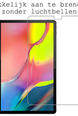 BASEY. Hoesje Geschikt voor Samsung Galaxy Tab A 10.1 2019 Hoes Case Tablet Hoesje Tri-fold Met Screenprotector - Hoes Geschikt voor Samsung Tab A 10.1 2019 Hoesje Hard Cover Bookcase Hoes - Zwart