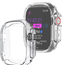 BASEY. Apple Watch Ultra Hoesje Siliconen Transparant - 49 mm