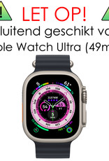 NoXx Hoes Geschikt voor Apple Watch Ultra Siliconen Case - Hoesje Geschikt voor Apple Watch Ultra (49 mm) Hoesje Cover Case - Transparant