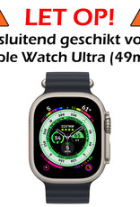 Nomfy Hoesje Geschikt voor Apple Watch Ultra Hoes Siliconen Case Cover - Hoes Geschikt voor Apple Watch Ultra (49 mm) Hoesje - Transparant