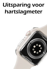 Nomfy Hoesje Geschikt voor Apple Watch Ultra Hoes Siliconen Case Cover - Hoes Geschikt voor Apple Watch Ultra (49 mm) Hoesje - Transparant - 2 PACK