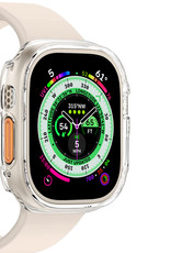 Nomfy Hoesje Geschikt voor Apple Watch Ultra Hoes Siliconen Case Cover - Hoes Geschikt voor Apple Watch Ultra (49 mm) Hoesje - Transparant - 2 PACK