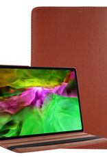 BASEY. Hoesje Geschikt voor Samsung Galaxy Tab A8 Hoes Case Hoesje 360 Draaibaar - Hoes Geschikt voor Samsung Tab A8 Hoesje Cover Draaibaar - Bruin