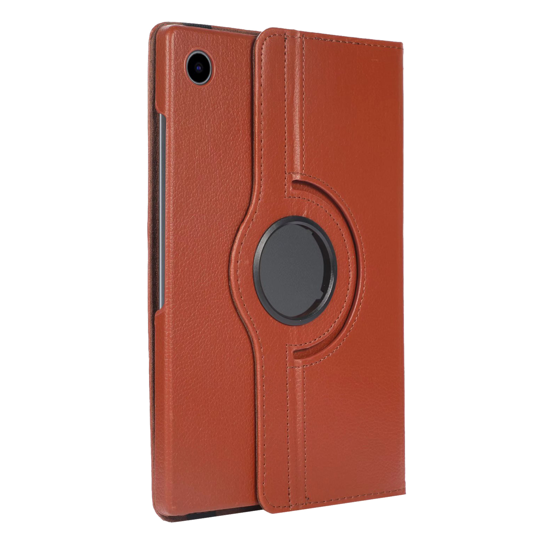 BASEY. Hoesje Geschikt voor Samsung Galaxy Tab A8 Hoes Case Hoesje 360 Draaibaar - Hoes Geschikt voor Samsung Tab A8 Hoesje Cover Draaibaar - Bruin