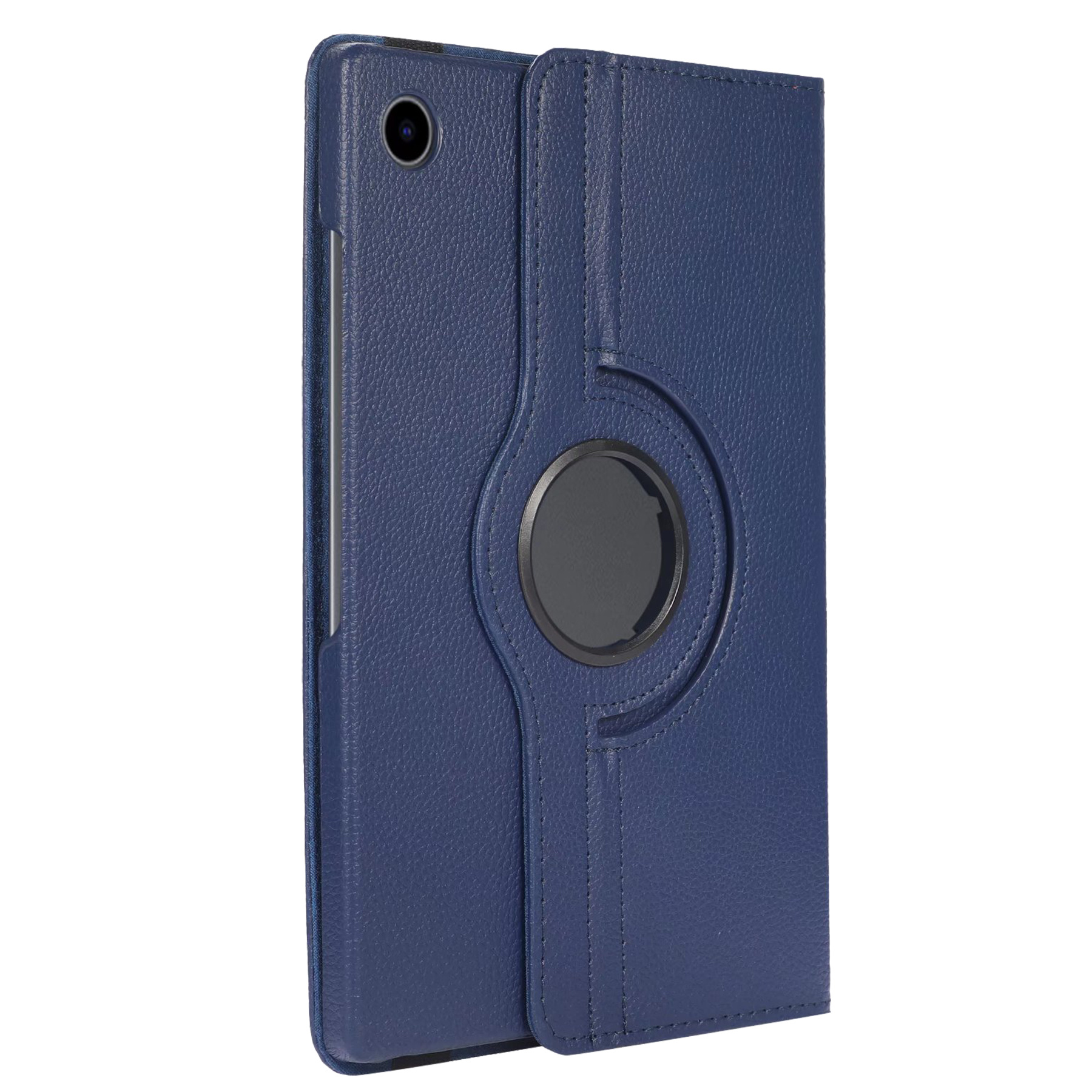 BASEY. Hoesje Geschikt voor Samsung Galaxy Tab A8 Hoes Case Hoesje 360 Draaibaar - Hoes Geschikt voor Samsung Tab A8 Hoesje Cover Draaibaar - Donkerblauw