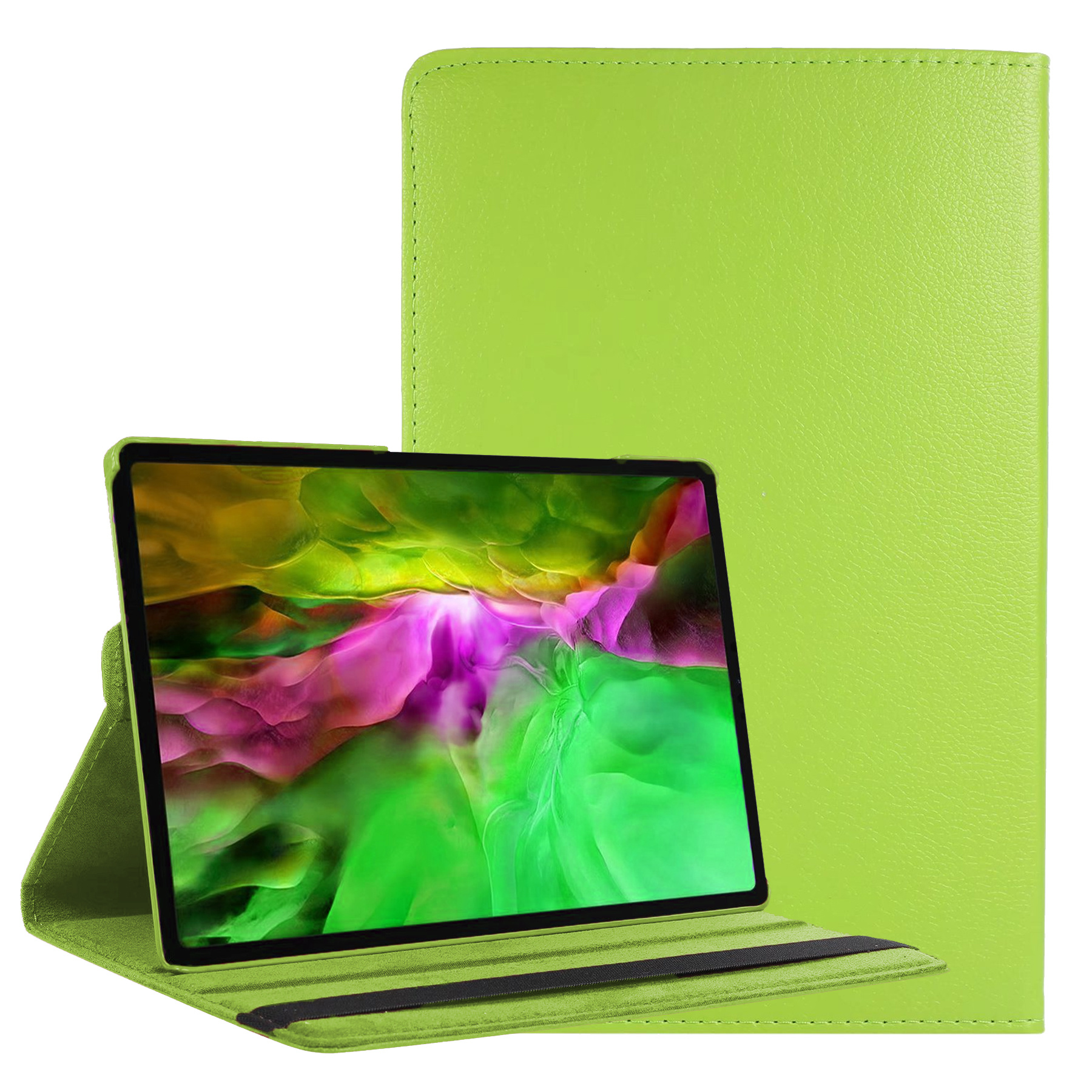 BASEY. Hoesje Geschikt voor Samsung Galaxy Tab A8 Hoes Case Hoesje 360 Draaibaar - Hoes Geschikt voor Samsung Tab A8 Hoesje Cover Draaibaar - Groen