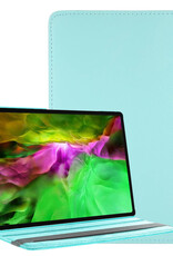 BASEY. Hoesje Geschikt voor Samsung Galaxy Tab A8 Hoes Case Hoesje 360 Draaibaar - Hoes Geschikt voor Samsung Tab A8 Hoesje Cover Draaibaar - Lichtblauw