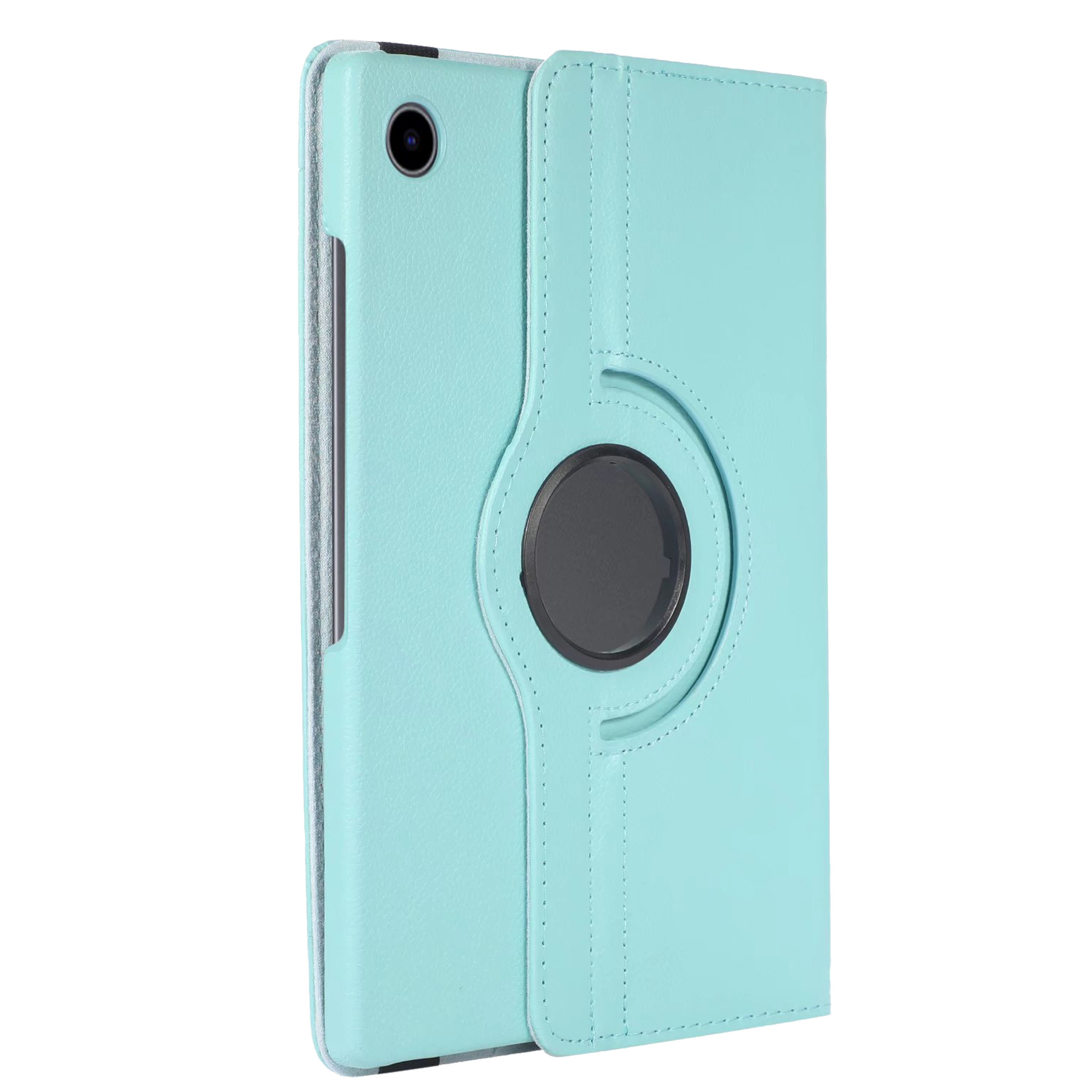 BASEY. Hoesje Geschikt voor Samsung Galaxy Tab A8 Hoes Case Hoesje 360 Draaibaar - Hoes Geschikt voor Samsung Tab A8 Hoesje Cover Draaibaar - Lichtblauw