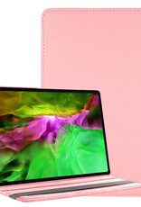 BASEY. Hoesje Geschikt voor Samsung Galaxy Tab A8 Hoes Case Hoesje 360 Draaibaar - Hoes Geschikt voor Samsung Tab A8 Hoesje Cover Draaibaar - Lichtroze