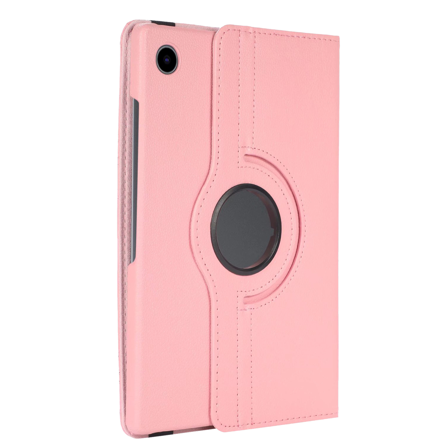BASEY. Hoesje Geschikt voor Samsung Galaxy Tab A8 Hoes Case Hoesje 360 Draaibaar - Hoes Geschikt voor Samsung Tab A8 Hoesje Cover Draaibaar - Lichtroze