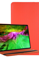 BASEY. Hoesje Geschikt voor Samsung Galaxy Tab A8 Hoes Case Hoesje 360 Draaibaar - Hoes Geschikt voor Samsung Tab A8 Hoesje Cover Draaibaar - Oranje