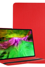 BASEY. Hoesje Geschikt voor Samsung Galaxy Tab A8 Hoes Case Hoesje 360 Draaibaar - Hoes Geschikt voor Samsung Tab A8 Hoesje Cover Draaibaar - Rood