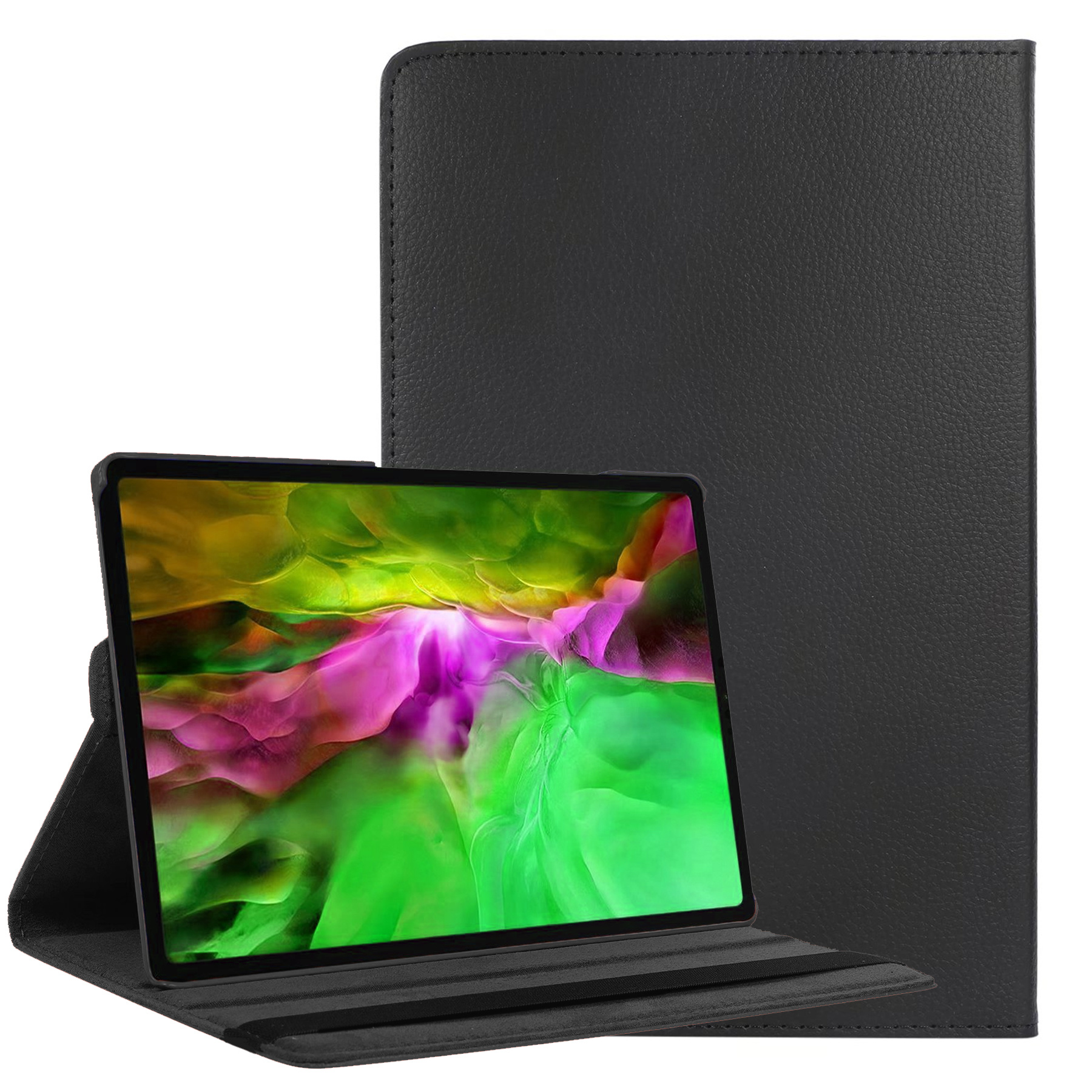 BASEY. Hoesje Geschikt voor Samsung Galaxy Tab A8 Hoes Case Hoesje 360 Draaibaar - Hoes Geschikt voor Samsung Tab A8 Hoesje Cover Draaibaar - Zwart