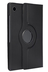 BASEY. Hoesje Geschikt voor Samsung Galaxy Tab A8 Hoes Case Hoesje 360 Draaibaar - Hoes Geschikt voor Samsung Tab A8 Hoesje Cover Draaibaar - Zwart