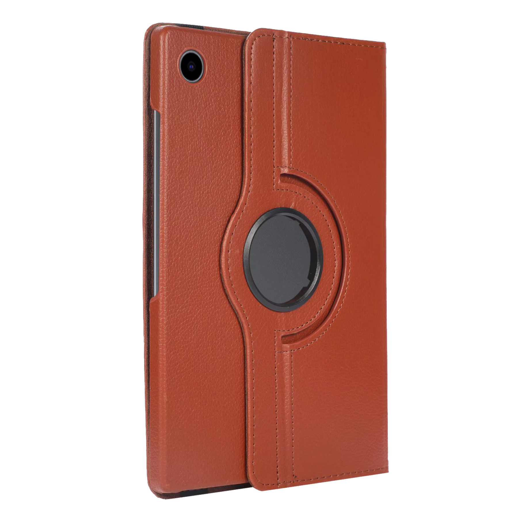 NoXx Hoesje Geschikt voor Samsung Galaxy Tab A8 Hoes Case Hard Cover 360 Draaibaar Hoesje - Bruin
