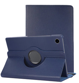 NoXx NoXx Samsung Galaxy Tab A8 2021 Hoes Draaibaar - Donkerblauw