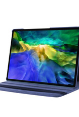 NoXx Hoesje Geschikt voor Samsung Galaxy Tab A8 Hoes Case Hard Cover 360 Draaibaar Hoesje - Donkerblauw