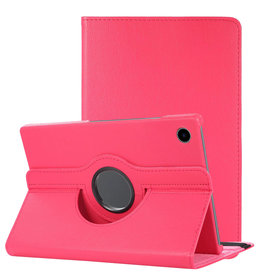 NoXx NoXx Samsung Galaxy Tab A8 2021 Hoes Draaibaar - Donkerroze