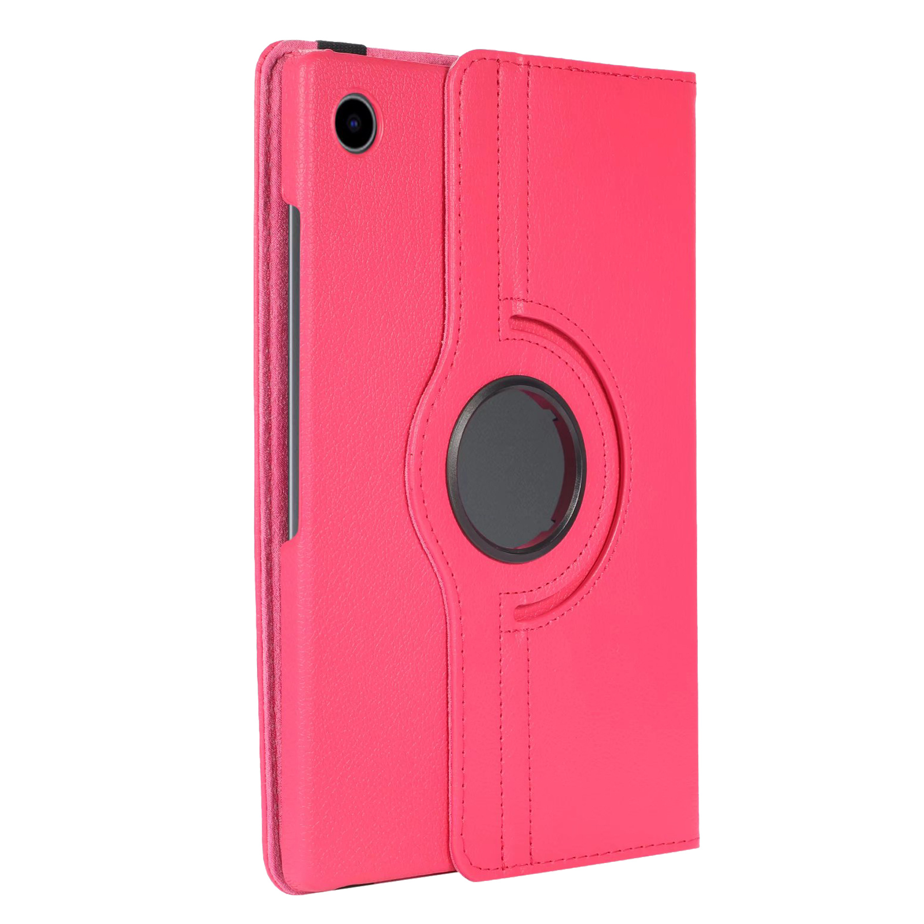 NoXx Hoesje Geschikt voor Samsung Galaxy Tab A8 Hoes Case Hard Cover 360 Draaibaar Hoesje - Donkerroze