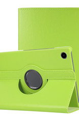 NoXx Hoesje Geschikt voor Samsung Galaxy Tab A8 Hoes Case Hard Cover 360 Draaibaar Hoesje - Groen