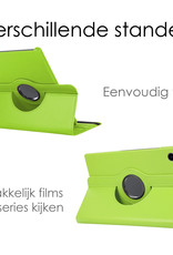 NoXx Hoesje Geschikt voor Samsung Galaxy Tab A8 Hoes Case Hard Cover 360 Draaibaar Hoesje - Groen