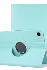 NoXx Hoesje Geschikt voor Samsung Galaxy Tab A8 Hoes Case Hard Cover 360 Draaibaar Hoesje - Lichtblauw