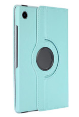 NoXx Samsung Galaxy Tab A8 2021 Hoesje Case Hard Cover 360 Draaibaar - Lichtblauw
