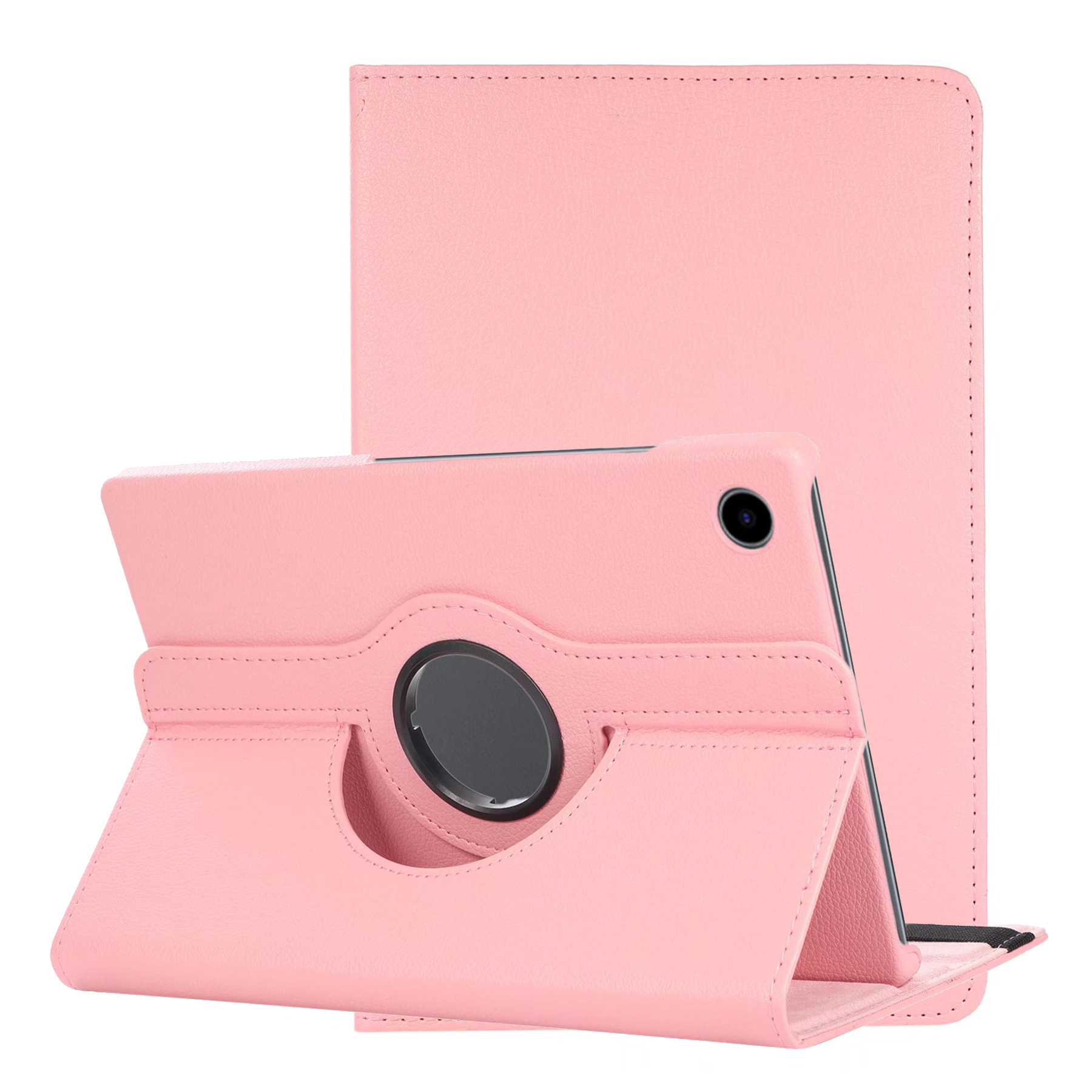 NoXx Hoesje Geschikt voor Samsung Galaxy Tab A8 Hoes Case Hard Cover 360 Draaibaar Hoesje - Lichtroze