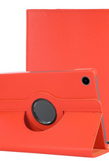 NoXx Hoesje Geschikt voor Samsung Galaxy Tab A8 Hoes Case Hard Cover 360 Draaibaar Hoesje - Oranje