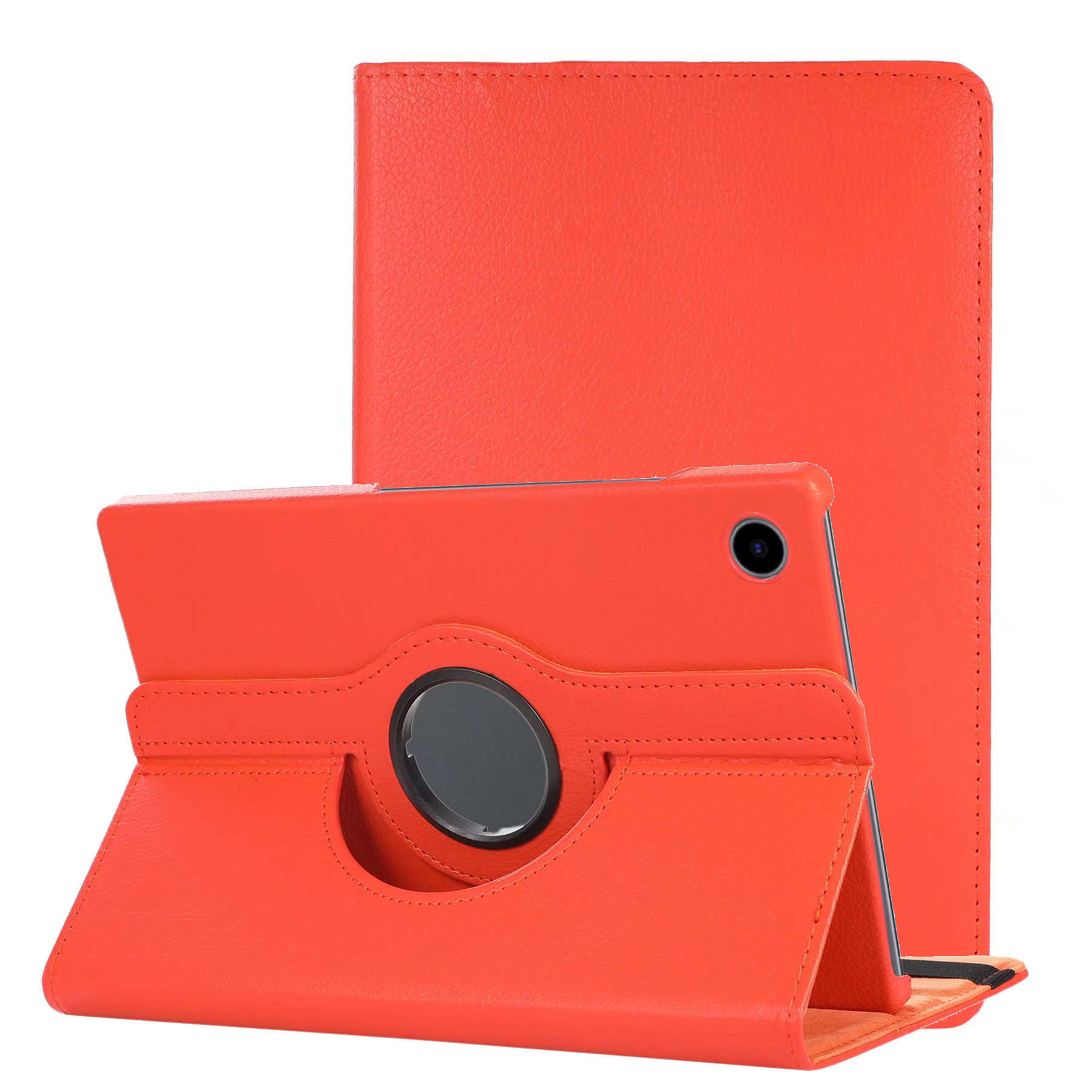 NoXx Hoesje Geschikt voor Samsung Galaxy Tab A8 Hoes Case Hard Cover 360 Draaibaar Hoesje - Oranje