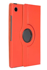 NoXx Hoesje Geschikt voor Samsung Galaxy Tab A8 Hoes Case Hard Cover 360 Draaibaar Hoesje - Oranje