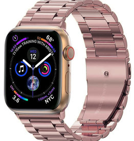 BASEY. BASEY. Apple Watch Bandje Metaal (42/44/45 mm) - Rose Goud