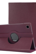 NoXx Samsung Galaxy Tab A8 2021 Hoesje Case Hard Cover 360 Draaibaar - Paars