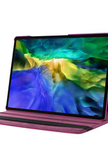 NoXx Hoesje Geschikt voor Samsung Galaxy Tab A8 Hoes Case Hard Cover 360 Draaibaar Hoesje - Paars