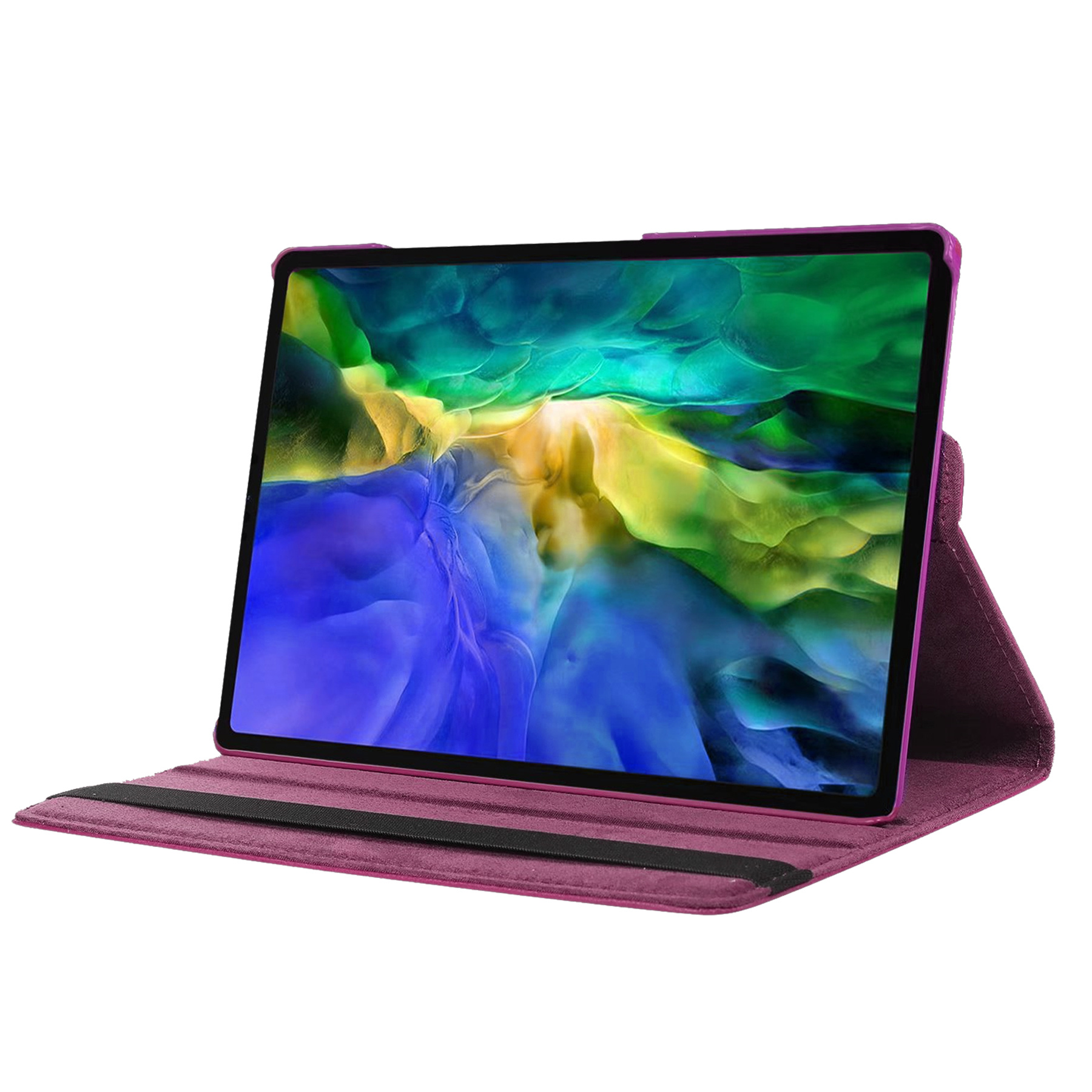 NoXx Hoesje Geschikt voor Samsung Galaxy Tab A8 Hoes Case Hard Cover 360 Draaibaar Hoesje - Paars