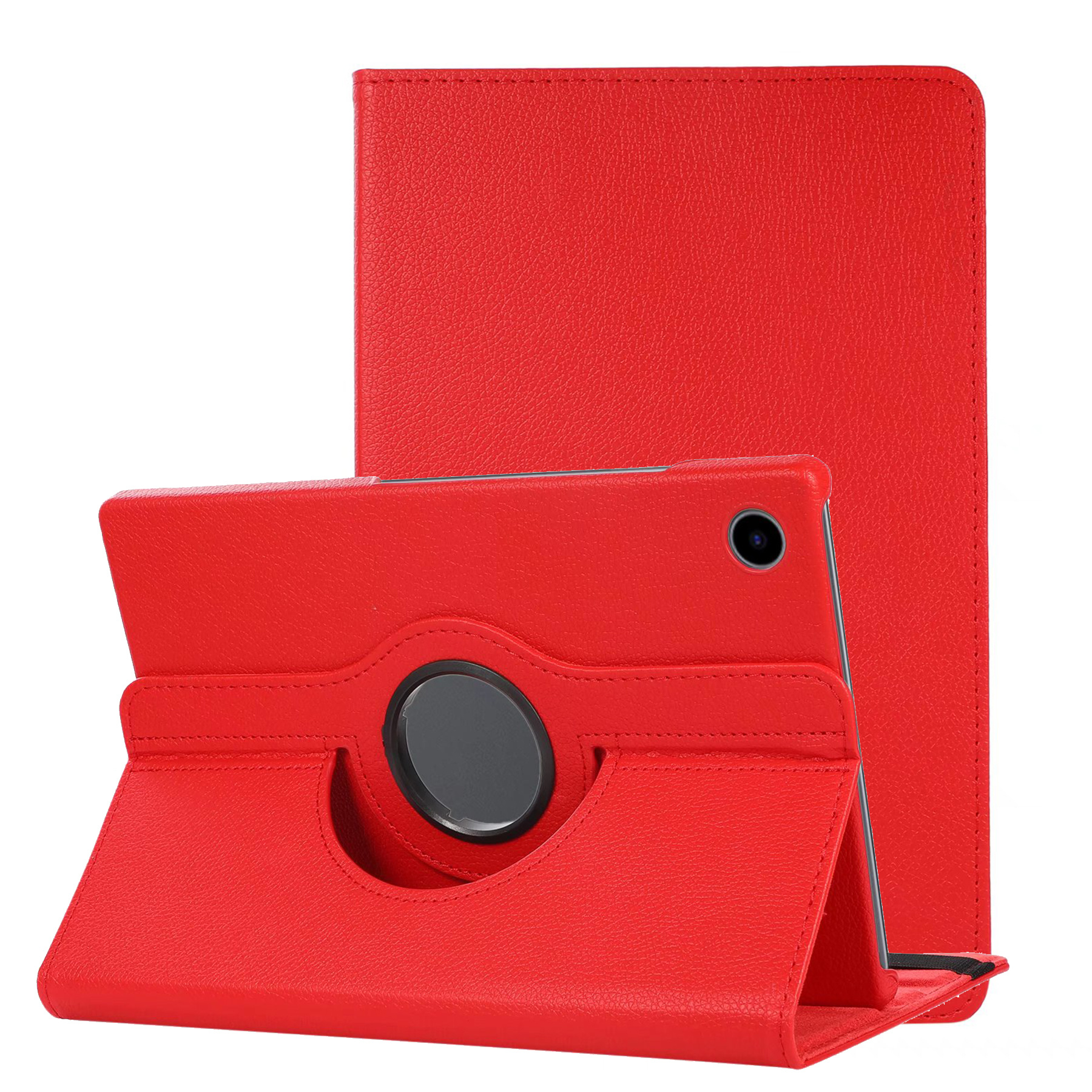 NoXx Hoesje Geschikt voor Samsung Galaxy Tab A8 Hoes Case Hard Cover 360 Draaibaar Hoesje - Rood