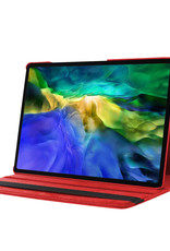 NoXx Hoesje Geschikt voor Samsung Galaxy Tab A8 Hoes Case Hard Cover 360 Draaibaar Hoesje - Rood