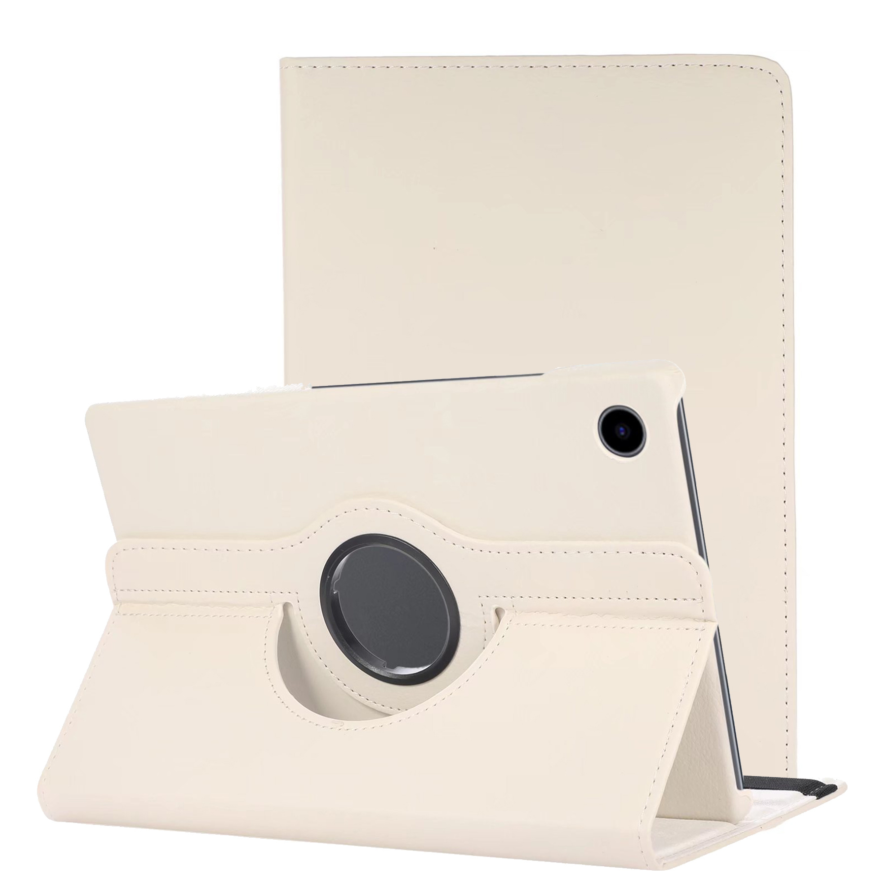 NoXx Hoesje Geschikt voor Samsung Galaxy Tab A8 Hoes Case Hard Cover 360 Draaibaar Hoesje - Wit