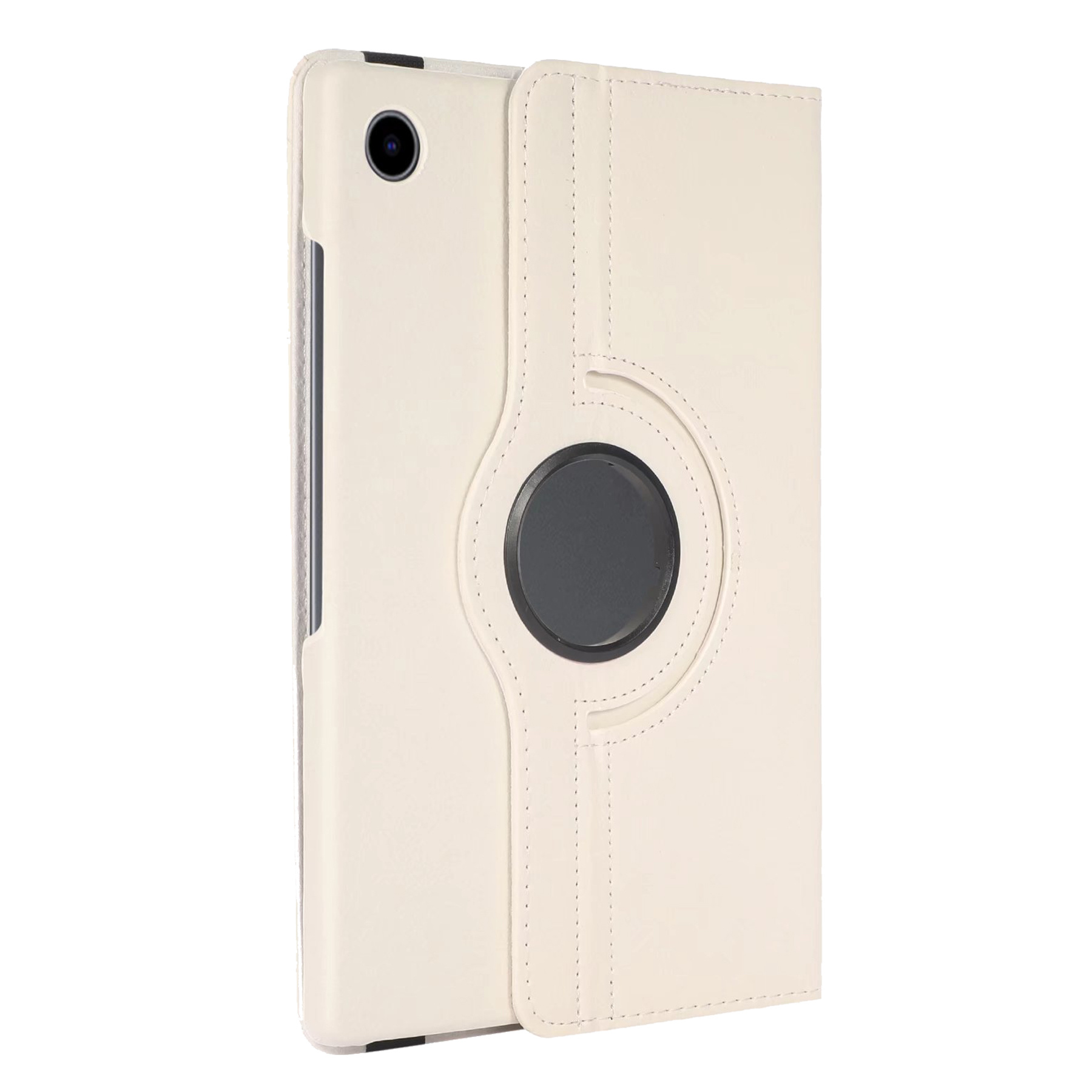 NoXx Hoesje Geschikt voor Samsung Galaxy Tab A8 Hoes Case Hard Cover 360 Draaibaar Hoesje - Wit
