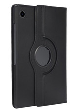 NoXx Hoesje Geschikt voor Samsung Galaxy Tab A8 Hoes Case Hard Cover 360 Draaibaar Hoesje - Zwart