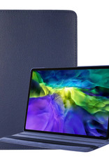 Nomfy Hoes Geschikt voor Samsung Galaxy Tab A8 Hoesje Case Draaibaar 360 graden - Hoesje Geschikt voor Samsung Tab A8 Hoes Draaibaar Hoesje Cover - Donkerblauw