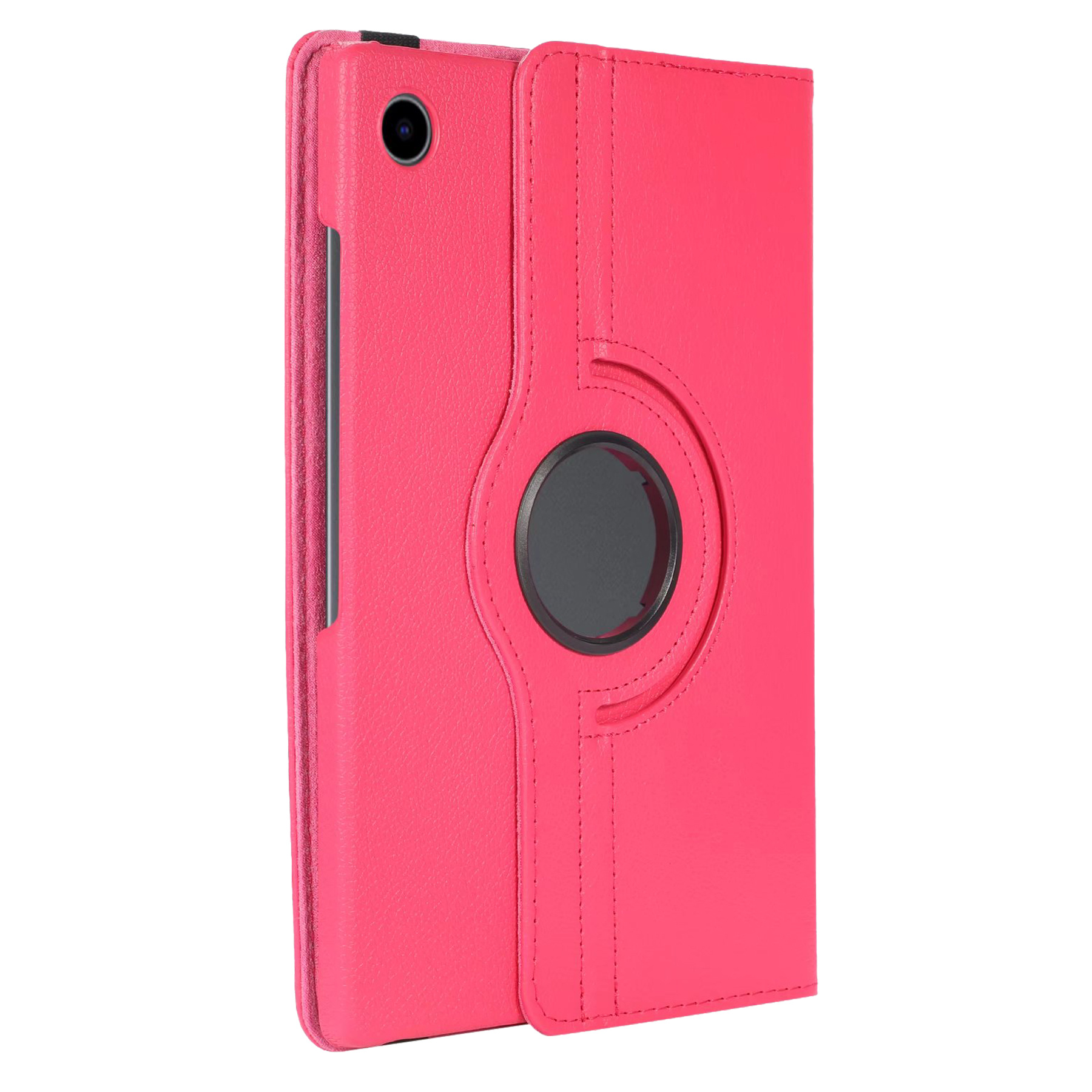 Nomfy Hoes Geschikt voor Samsung Galaxy Tab A8 Hoesje Case Draaibaar 360 graden - Hoesje Geschikt voor Samsung Tab A8 Hoes Draaibaar Hoesje Cover - Donkerroze