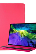 Nomfy Hoes Geschikt voor Samsung Galaxy Tab A8 Hoesje Case Draaibaar 360 graden - Hoesje Geschikt voor Samsung Tab A8 Hoes Draaibaar Hoesje Cover - Donkerroze