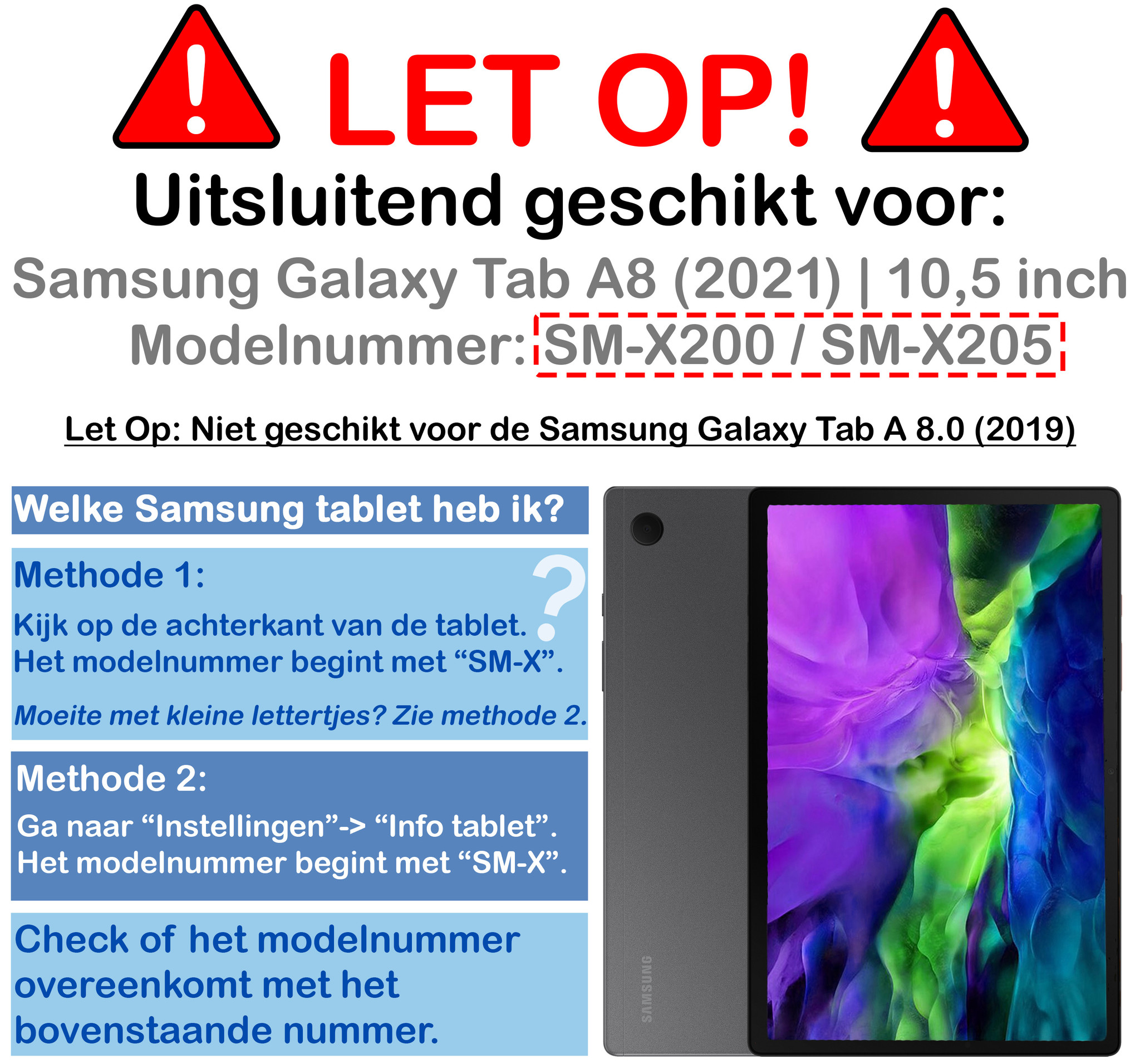 Nomfy Samsung Tab A8 2021 Hoesje Case Draaibaar 360 graden - Samsung Galaxy Tab A8 2021 Hoes Draaibaar Hoesje Cover - Lichtblauw