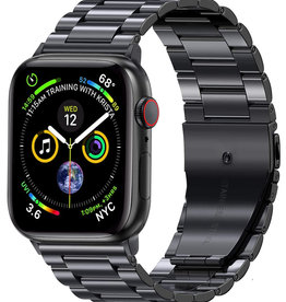 Nomfy Apple Watch Bandje Metaal (42/44/45 mm) - Zwart