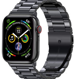 Nomfy Nomfy Apple Watch Bandje Metaal (42/44/45 mm) - Zwart