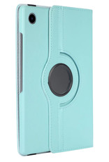 Nomfy Hoes Geschikt voor Samsung Galaxy Tab A8 Hoesje Case Draaibaar 360 graden - Hoesje Geschikt voor Samsung Tab A8 Hoes Draaibaar Hoesje Cover - Lichtblauw