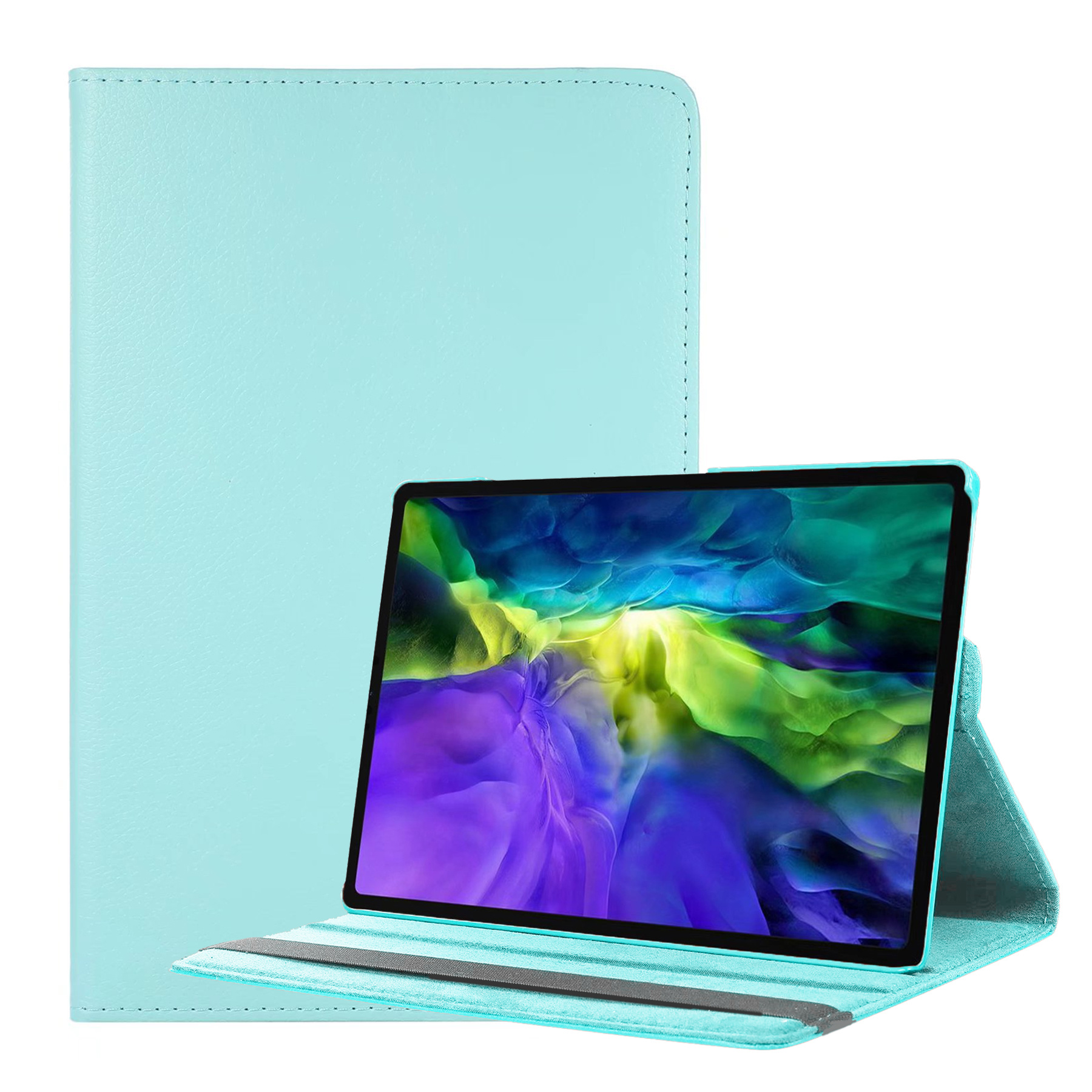 Nomfy Hoes Geschikt voor Samsung Galaxy Tab A8 Hoesje Case Draaibaar 360 graden - Hoesje Geschikt voor Samsung Tab A8 Hoes Draaibaar Hoesje Cover - Lichtblauw