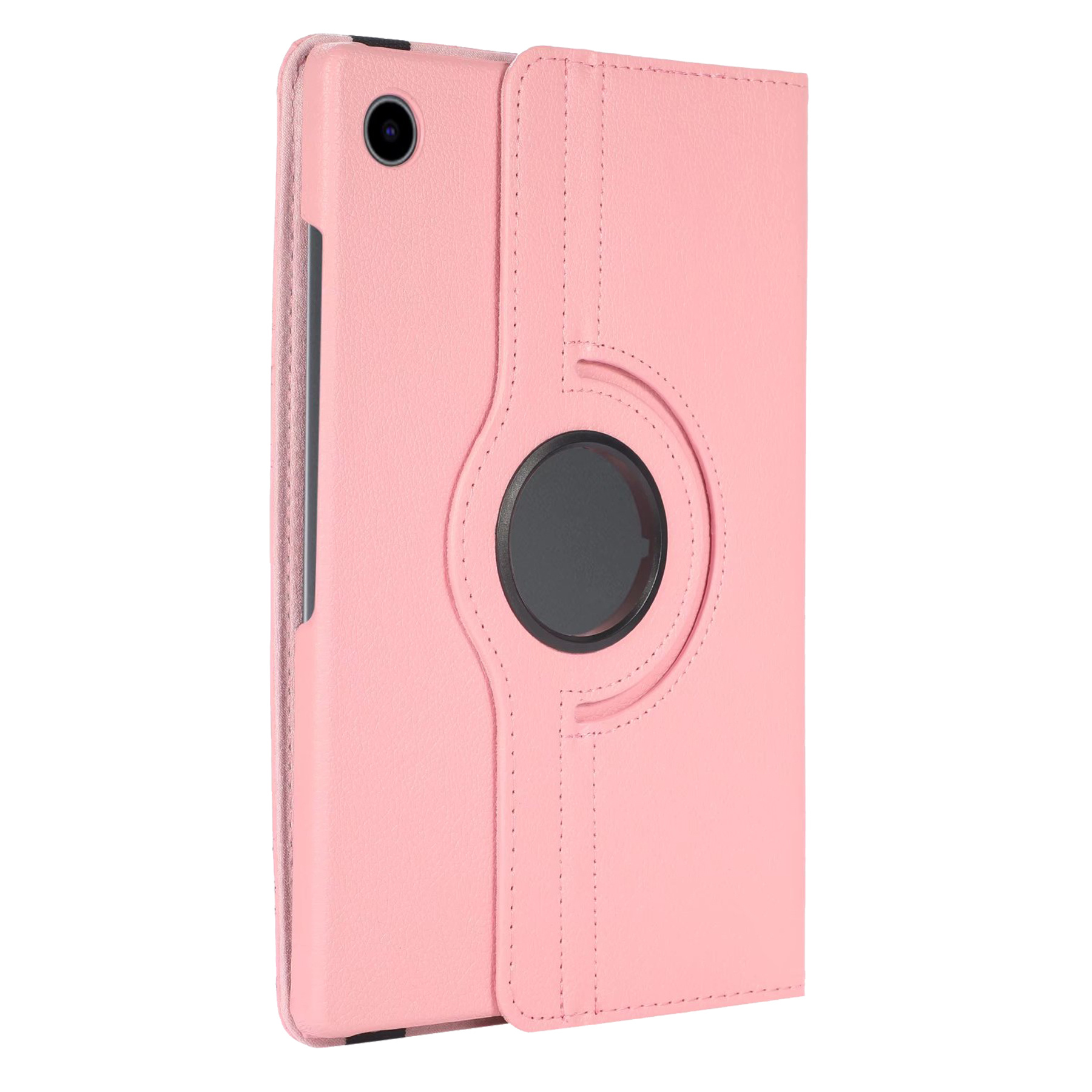 Nomfy Hoes Geschikt voor Samsung Galaxy Tab A8 Hoesje Case Draaibaar 360 graden - Hoesje Geschikt voor Samsung Tab A8 Hoes Draaibaar Hoesje Cover - Lichtroze